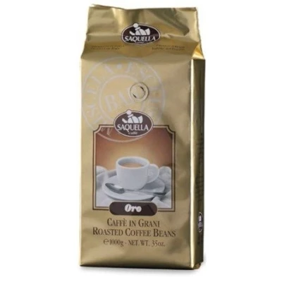 Abbildung von Saquella Espresso Oro Bar exkl. Ausleese, wenig Koffein, intensives Aroma 1 Kg ganze Bohne