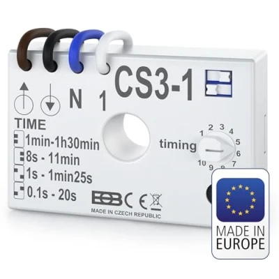 Abbildung von Elektrobock CS3 1 Nachlauf Wahl Nachlaufrelais Unterputz, 200 W, Weiss