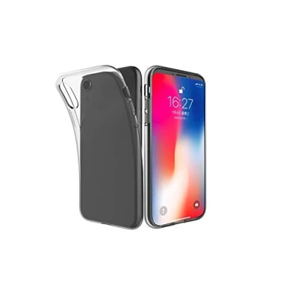 Abbildung von wortek iPhone XR Hülle Silikon Transparent Handyhülle mit Kamera Schutz TPU Soft Case stoßfester Bumper Kratzfest Liquid Cover Crystal Clear Ultra Dünn Weiche Schutzhülle Durchsichtige Tasche Schale