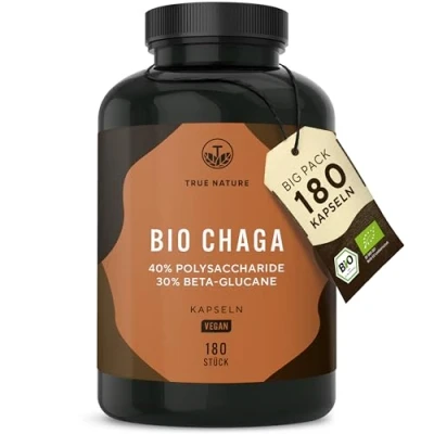 Abbildung von Chaga 180 Kapseln Vegan TRUE NATURE St