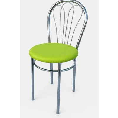 Abbildung von All4All Stuhl Venus Küchenstuhl aus Metal Chrom Bistrostuhl Esszimmer Wohnzimmer Esszimmerstuhl Wohnzimmerstuhl (S5 Limette)