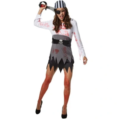 Abbildung von dressforfun Kostüm Frauenkostüm Gruselige Seeräuberin, Einteiliges Piratenkostüm mit Blutflecken