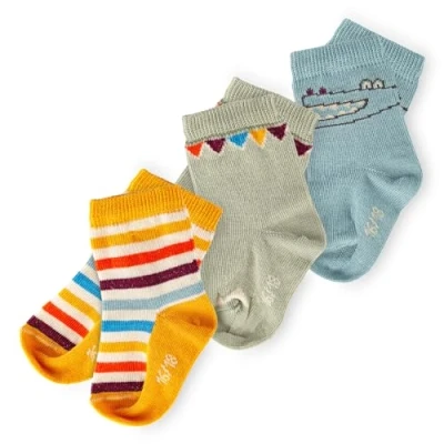 Abbildung von Sigikid Kinder Socken 3 Paar Söckchen Jungen Bio Baumwolle