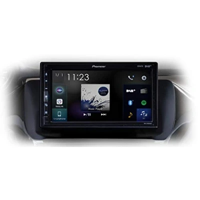 Abbildung von Pioneer SPH EVO62DAB 208 Mediacenter für Peugeot 208/2008 6,8 Zoll Touchscreen, 1,5A Quick Charging USB, Apple CarPlay, Android Auto, DAB/DAB+ Digitalradio, Bluetooth, 13 Band Equalizer