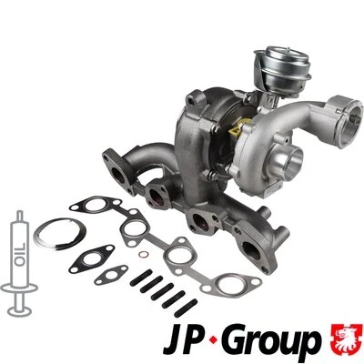 Abbildung von JP GROUP 1117401200 Turbolader Abgasturbolader inkl. Dichtungssatz VOLKSWAGEN: Passat B6 Variant, Golf 5 Schrägheck, Touran I, AUDI: A3 Schrägheck
