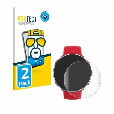 Abbildung von BROTECT 2 Stück Full Cover Schutzfolie für Polar Vantage M Screen Displayschutz Folie [3D Curved, Anti Fingerprint, Kristall Klar]
