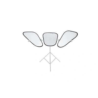 Abbildung von Manfrotto Triflector Aufheller Set mit 3 Silber/Weiß Panels