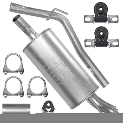 Abbildung von Endschalldämpfer Auspuff Endtopf für VW Transporter T4 IV SWB 1.9 TDI 2.4 D