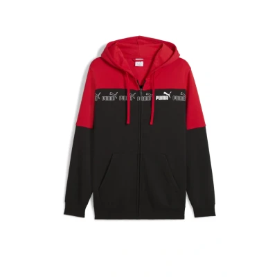 Abbildung von Puma Around THE Block Sweatjacke, Herren, Größe: Small, For all time red