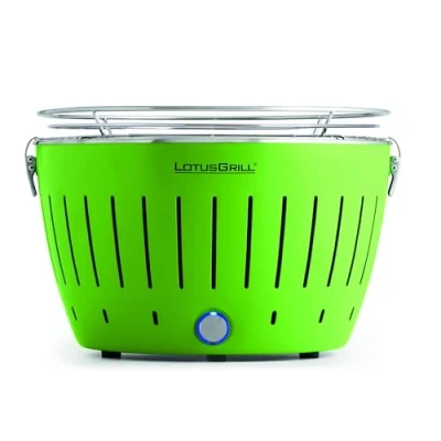 Abbildung von LotusGrill Holzkohlegrill Classic Limettengrün G340 mit USB Anschluß