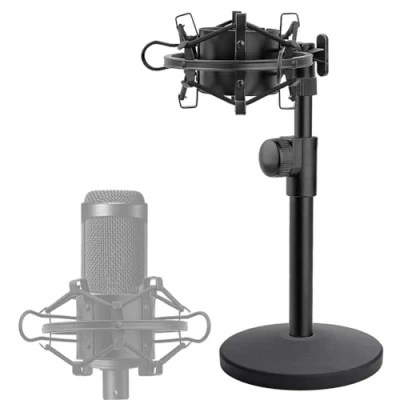 Abbildung von AT2020 Mikrofonständer mit Shock Mount für Audio Technica AT2020V AT2020USB+ AT2035 ATR2500X Kondensator Mikrofon