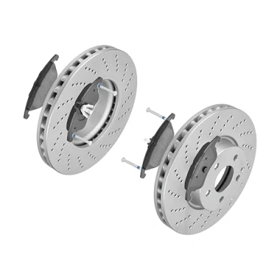 Abbildung von F.BECKER_LINE BREMSSCHEIBEN Ø322MM + BREMSBELÄGE VORNE FÜR MERCEDES BENZ