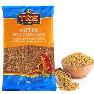 Abbildung von TRS Bockshornkleesamen (Methi) 300g Weizenfrei, leicht geröstet, 100% naturrein, ideal für Curry, Gewürzmischungen &amp; Tees Premium Qualität, vegan glutenfrei