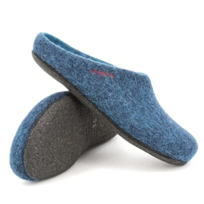 Abbildung von Magicfelt Pantolette flach, Damen, Größe: 40, Dark petrol Schuhe