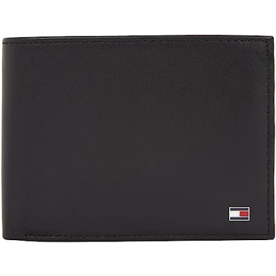 Abbildung von Tommy Hilfiger Herren Geldbeutel Eton mit Münzfach, Schwarz (Black), Einheitsgröße