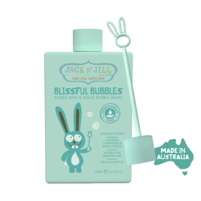 Abbildung von Jack N&#039; Jill Blissful Bubbles, Bubble Bath &amp; Wand, Suitable For Sensitive Skin, 300ml