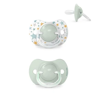 Abbildung von Suavinex, Schnuller für Babys von 6 18 Monaten, 2er Pack, mit Physiologischem Sauger SX Pro aus Silikon, Symmetrisch, Superweich und Flexibel, Dreams Blue