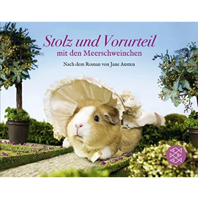 Abbildung von Stolz und Vorurteil mit den Meerschweinchen. Nach dem Roman von Jane Austen