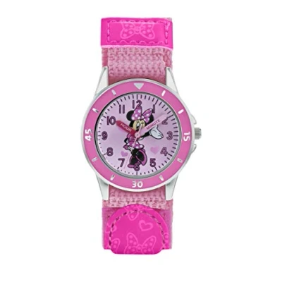 Abbildung von Disney Minnie Mouse TIME Teacher Uhr für Kinder, Größe: One Size, Pink