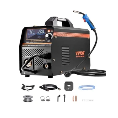 Abbildung von VEVOR MIG Schweißgerät 160A Welder 4 in 1 Schweißmaschine Gas/MIG/MMA/Lift TIG