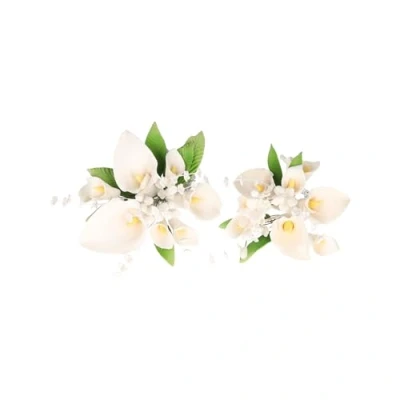 Abbildung von Cake Company Calla Tortenaufsatz 2 verschiedene Stück 1er Pack (1 x 91 g) Tortendekoration zur Hochzeit und Geburtstagen