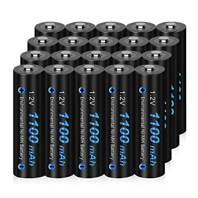 Abbildung von CITYORK Akku AAA 1100mAh 20 Stück Aufladbare Geringe Selbstentladung, 1200 Zyklen, Wiederaufladbare 1.2v NI MH Batterien