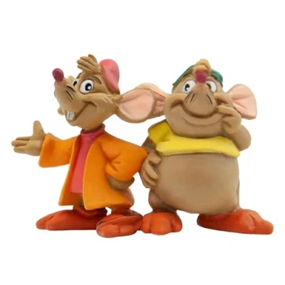 Abbildung von Bullyland 12502 Spielfigur Mäuse Karlie und Jaques aus Walt Disney Cinderella, ca. 6,2 cm, detailgetreu, ideal als kleines Geschenk für Kinder ab 3 Jahren