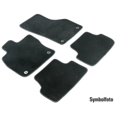 Abbildung von WALSER 80538 Fußmattensatz Textil vorne und hinten 4 schwarz Maßgefertigt FORD: S Max Mk2, Galaxy Mk3 MPV