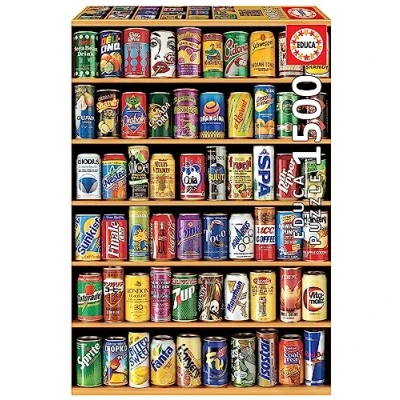 Abbildung von Educa Puzzle 1500 Teile Für Erwachsene Getränkedosen Collage, Und Kinder Ab 14 Jahren, Fotografie, Andere (14446)