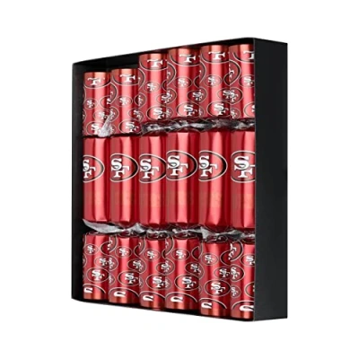Abbildung von FOCO San Fransisco 49ers NFL Amerikanischer Fußball Packung mit 6 Weihnachtsfeier Gefälligkeiten