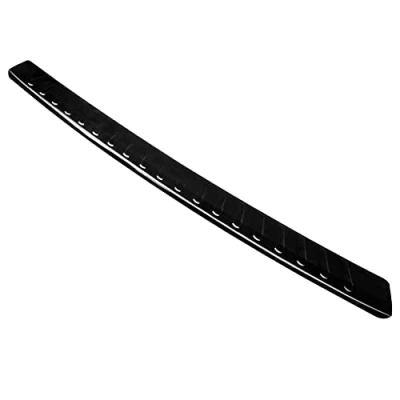 Abbildung von Aroba AR329 BL Edelstahl Schwarz Black Chrome Ladekantenschutz kompatibel mit Volkswagen Passat Variant B7 Kombi BJ. 11.2010 9.2014 passgenau Abkantung Farbe Anthrazit