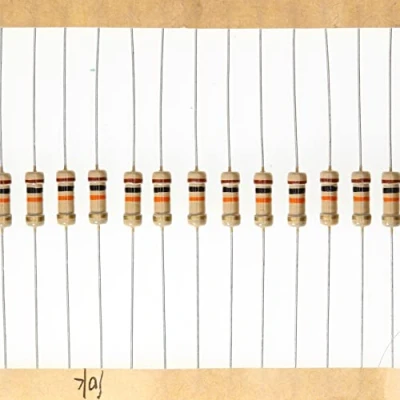 Abbildung von HUABAN 100 Stücke 0.5 Watts 1/2W 10K Ohm 5% Kohleschichtwiderstand