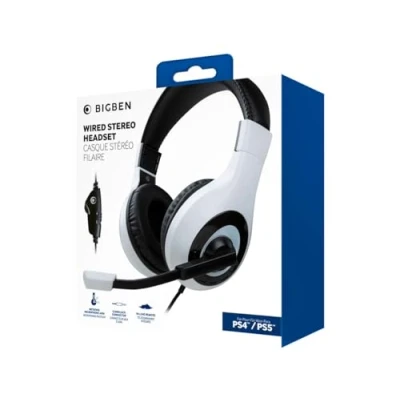 Abbildung von Bigben für Playstation PS4 PS5 Stereo Gaming Headset V1 weiß BB006933 Kopfhörer