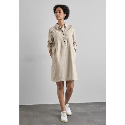 Abbildung von Street ONE Cordkleid Blusenkleid, Damen, Größe: 38, Beige