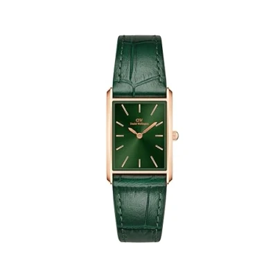 Abbildung von Daniel Wellington Bound Crocodile Emerald Sunray Uhr, Größe: One Size, Rose gold