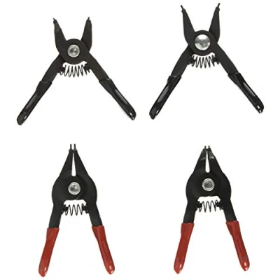 Abbildung von Laser 3395 4 teilig Mini Sprengringzangenset, Rot Schwarz