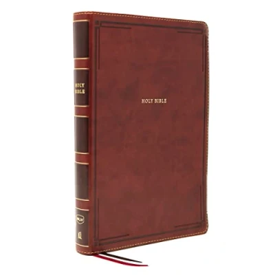 Abbildung von NKJV Holy Bible, Giant Print Thinline Brown Leathersoft, Red Letter, Comfort Print: New King James Version