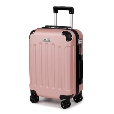 Abbildung von TANTOMI Handgepäck Koffer, Reisekoffer, Hartschalenkoffer Trolley Koffer mit Rollen, 3 Stelliges Codeschloss, Zahlenschloss Teleskopgriff, Suitcase für Reisen Geschäft