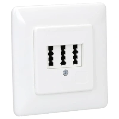 Abbildung von Rutenbeck Anschlußdose TAE 3X6 NFN UP rw Netzwerk Patch Panel
