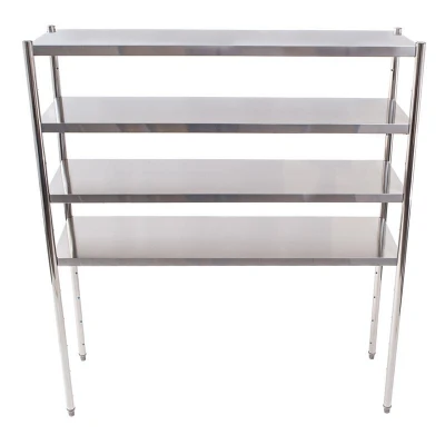 Abbildung von Standregal 150 x 50 180 cm Edelstahl Ablageböden Traglast 70 kg, Gastro Regal