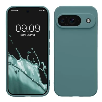 Abbildung von kwmobile Handyhülle kompatibel mit Google Pixel 9 Hülle Handy Case aus weichem Silikon in Arctic Night