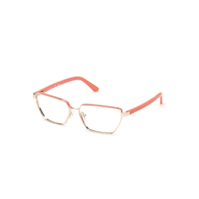 Abbildung von Guess Damen GU50123 074 Rahmen von BRILLEN Metall Rosa Geometrisch Normal