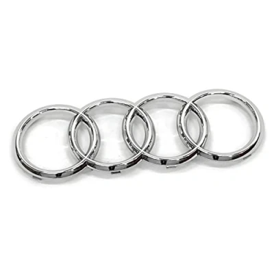 Abbildung von Audi 80A853605C2ZZ Ringe Logo Zeichen Kühlergrill Emblem Chrom, für Facelift ab Produktion 06/2020