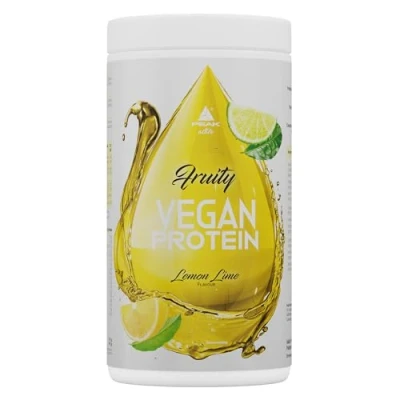 Abbildung von PEAK Fruity Vegan Protein 400g Geschmack Lemon Lime I 20 Portionen Clear Proteinquelle: Erbsenhydrolysat + Aminosäuren fettfrei perfekte Löslichkeit 400 g