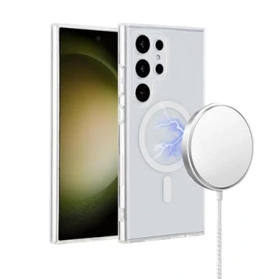 Abbildung von eSTUFF Samsung Galaxy S24 Ultra INFINITE OSLO Magnetic Hybrid Cover Transparent
