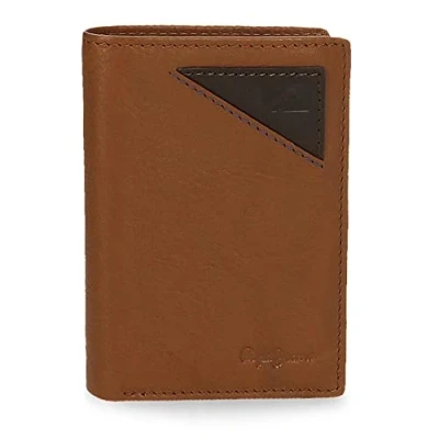 Abbildung von Pepe Jeans Striking Geldbörse mit Kartenhalter, braun, 11 x 7 1,5 cm, Leder, Kartenfach