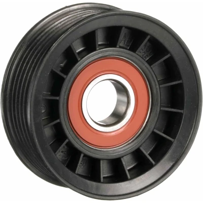 Abbildung von GATES T36398 Umlenkrolle FleetRunner Micro V Stretch Fit mit Rillen FORD: C Max, FOCUS 2 Kombi, Cabriolet, VOLVO: V50, S40 II