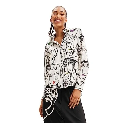 Abbildung von Desigual Verona Hemdbluse, Damen, Größe: XXS, White