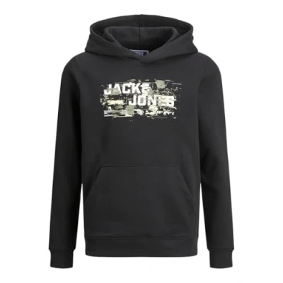 Abbildung von Jack &amp; Jones Junior Jcooutdoor LOGO HOOD JNR Kapuzenpullover für Kinder, Größe: 128, Black