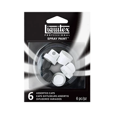 Abbildung von Liquitex 4459223 Sprühköpfe für Acrylsprays, Größe Gemischt, 6er Pack, beige